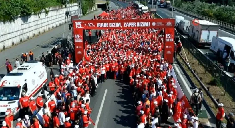 15 Temmuz Demokrasi ve Milli Birlik Günü yürüyüşü başladı