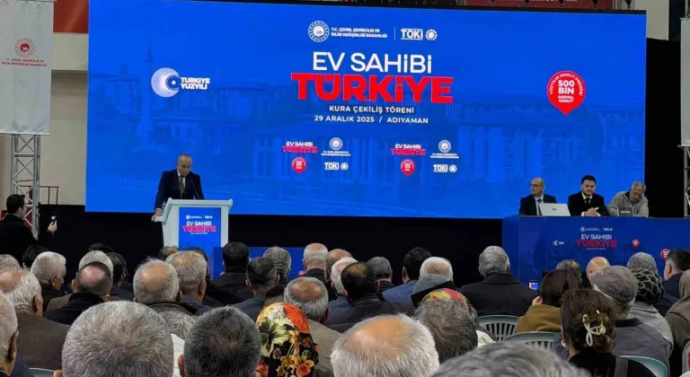 500 Bin Sosyal Konut Projesi ilk kurası Adıyaman’da çekildi