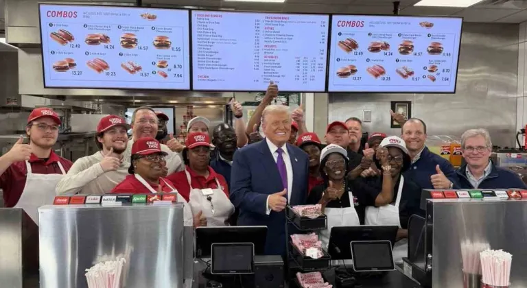 Trump’tan hamburgerci ziyareti