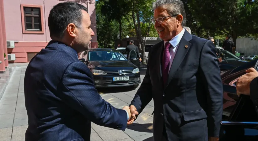 Adalet Bakanı Akın Gürlek, KKTC Başbakanı Ünal Üstel ile bir araya geldi