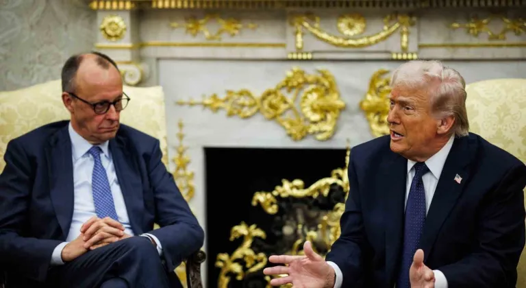 Almanya Başbakanı Merz, Beyaz Saray’da Trump ile bir araya geldi