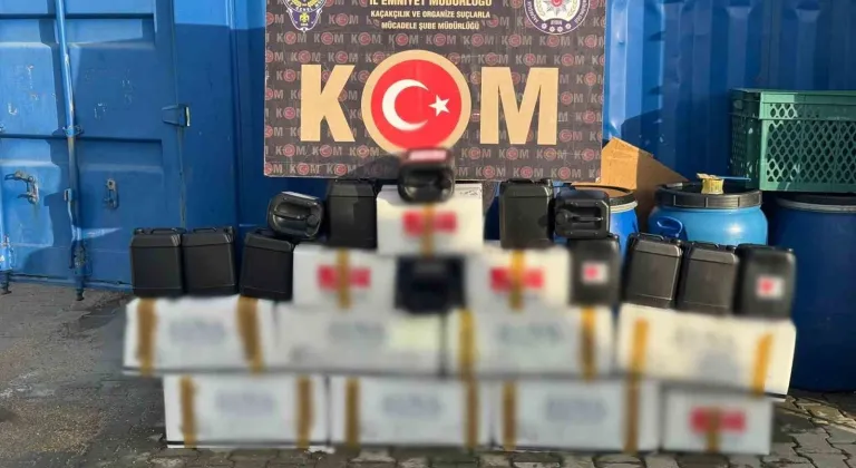Aydın’da 220 litre etil alkol ele geçirildi