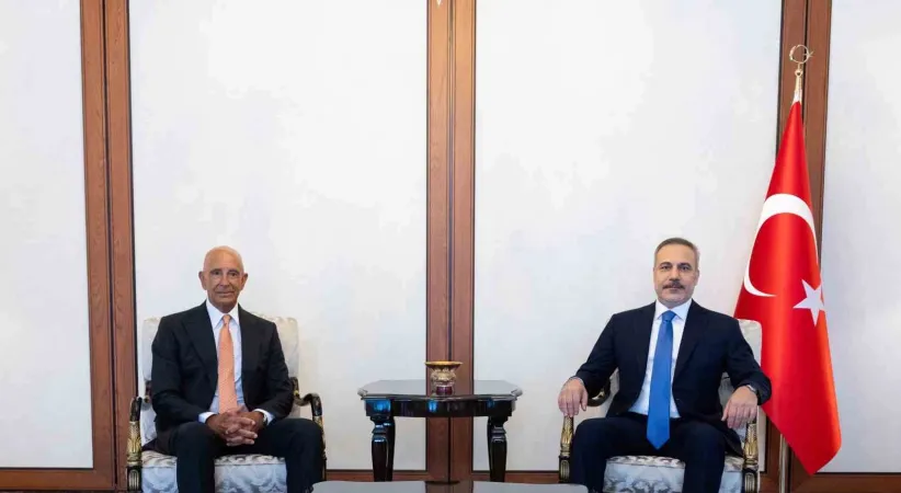 Bakan Fidan, ABD’nin Ankara Büyükelçisi Tom Barrack’ı kabul etti