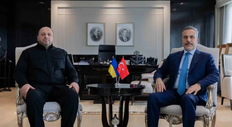 Bakan Fidan, Ukrayna Milli Güvenlik ve Savunma Konseyi Sekreteri Umerov ile görüştü