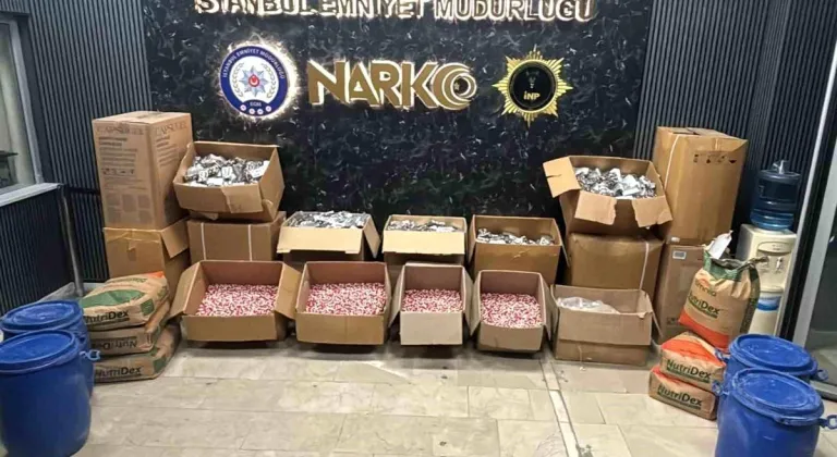 Bayrampaşa ve Güngören’de 200 milyon değerinde uyuşturucu hap ele geçirildi
