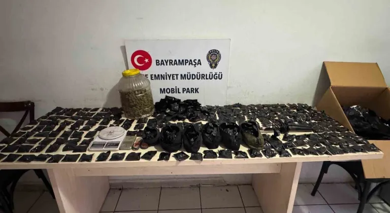 Bayrampaşa’da uyuşturucu imalathanesine baskın: 2 kilo marihuana ele geçirildi