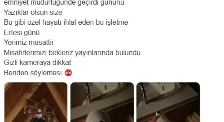 Sapanca'daki bungalov evde gizli kamera skandalı