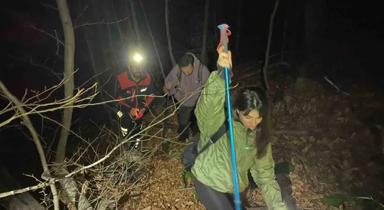 Bursa’da Saitabat Şelalesi’nde kaybolan iki kişi kurtarıldı