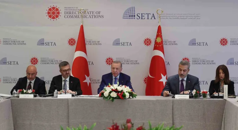 Cumhurbaşkanı Erdoğan, ABD’li düşünce kuruluşu temsilcileriyle buluştu
