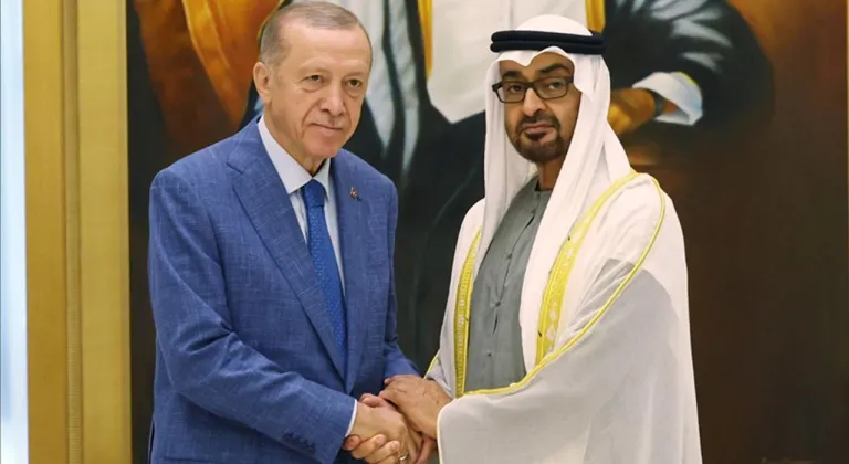 Cumhurbaşkanı Erdoğan, BAE Devlet Başkanı Al Nahyan ile görüştü