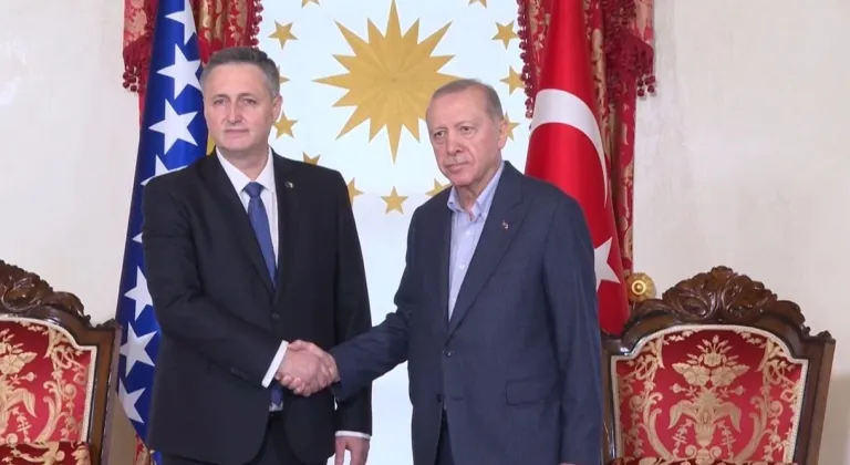 Cumhurbaşkanı Erdoğan, Bosna Hersek Devlet Başkanlığı Konseyi Başkanı Becirovic ile bir araya geldi