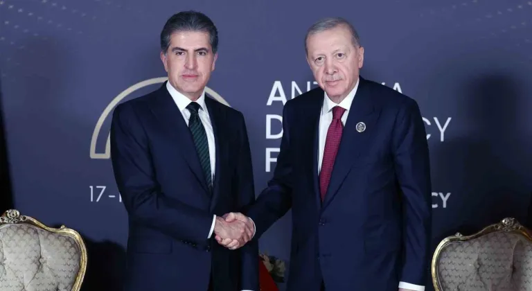 Cumhurbaşkanı Erdoğan, IKBY Başkanı Neçirvan Barzani’yi kabul etti