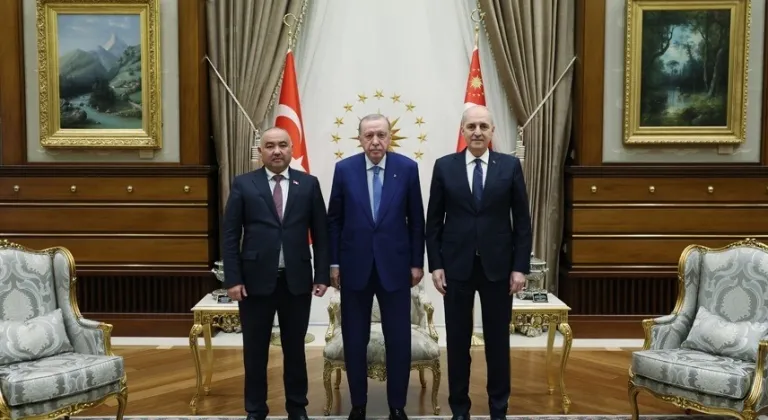 Cumhurbaşkanı Erdoğan, Kırgızistan Meclis Başkanı Turgunbek uulu’yu kabul etti
