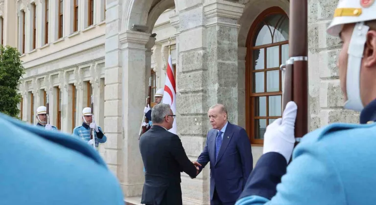 Cumhurbaşkanı Erdoğan, KKTC Cumhurbaşkanı Erhürman ile görüştü