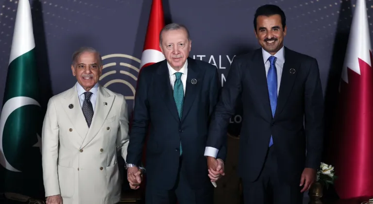 Cumhurbaşkanı Erdoğan, Pakistan Başbakanı Şerif ve Katar Emiri Al Sani ile görüştü
