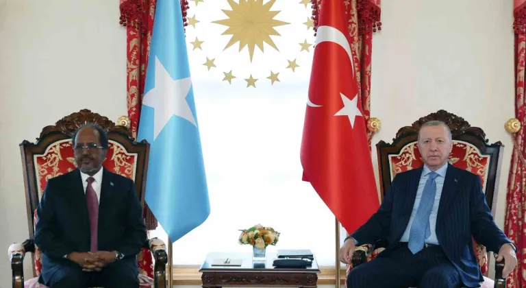 Cumhurbaşkanı Erdoğan, Somalili mevkidaşı Hasan Şeyh Mahmud’la bir araya geldi