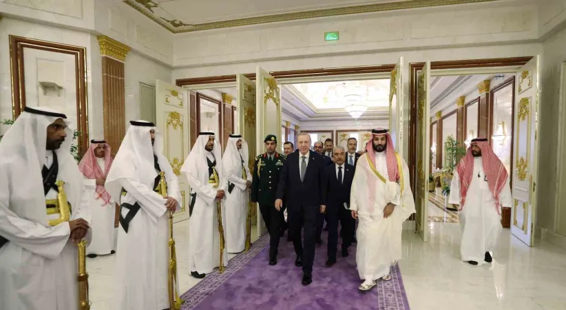 Cumhurbaşkanı Erdoğan, Suudi Arabistan Veliaht Prensi Selman ile görüştü