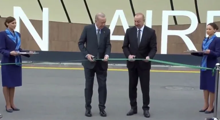 Cumhurbaşkanı Erdoğan ve Aliyev, Laçın Uluslararası Havalimanı’nın açılışını yaptı