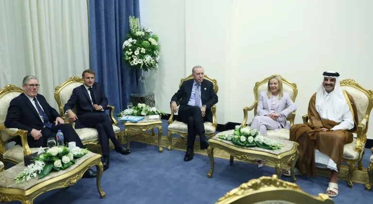 Cumhurbaşkanı Erdoğan Fransa, İngiltere, İtalya ve Katar liderleriyle görüştü