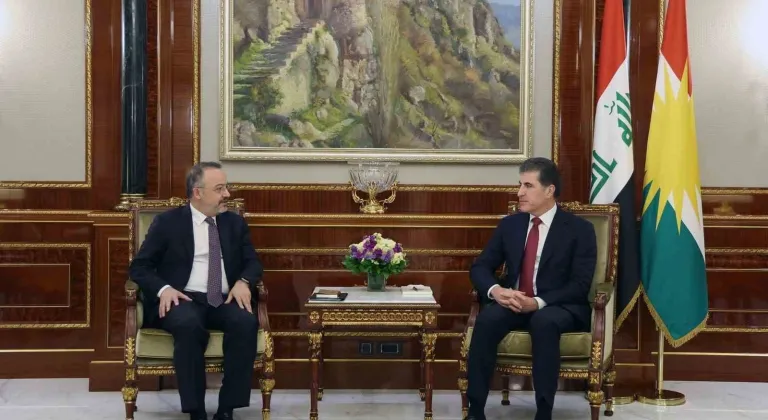 Dışişleri Bakan Yardımcısı Yılmaz, IKBY Başkanı Barzani ile görüştü