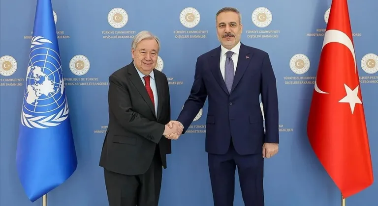 Dışişleri Bakanı Fidan, BM Genel Sekreteri Antonio Guterres ile Ankara’da bir araya geldi