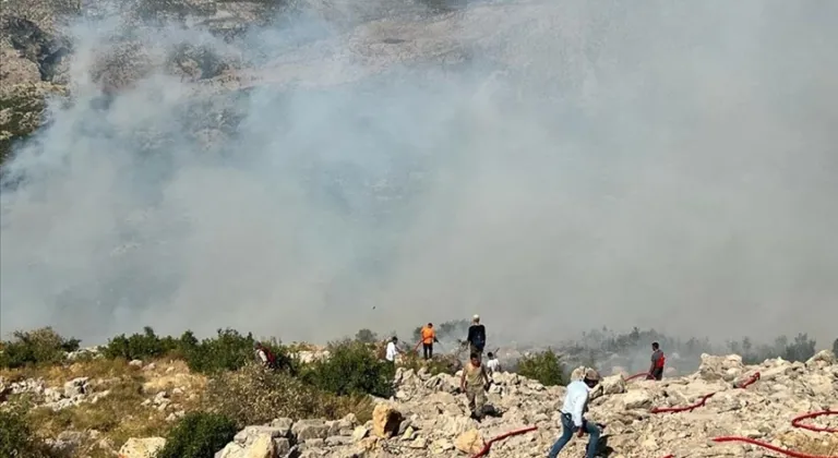 Diyarbakır’da orman yangınına havadan ve karadan müdahale sürüyor