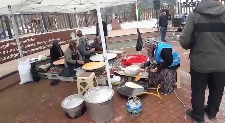 El emeği ürünlerini Filistinliler için satışa sundular