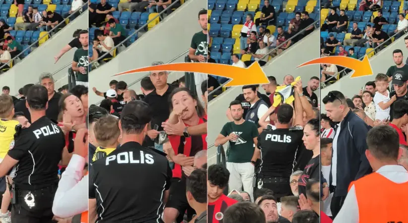 Fenerbahçe formalı küçük çocuğa tepki gösteren taraftar adliyeye sevk edildi