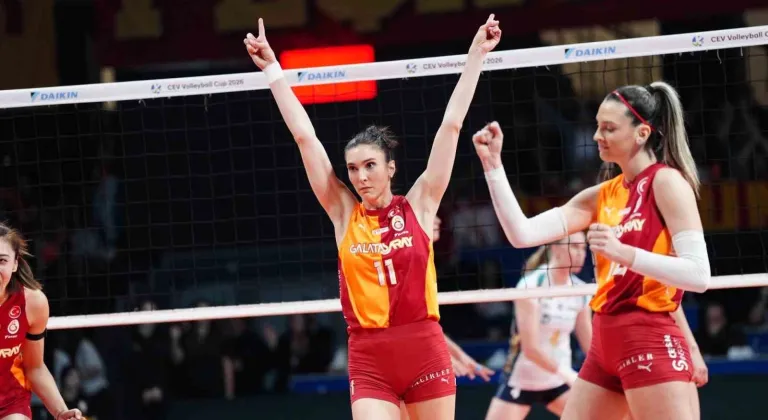 Galatasaray, futbol ve basketboldan sonra voleybolda da Avrupa’da kupa kazandı