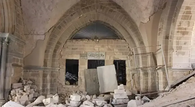 Gazze’nin en eski camisi Büyük Ömer Camii’nde restorasyon çalışmaları başladı