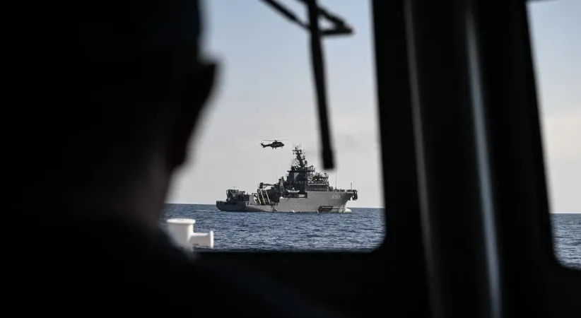 Girne’de arama çalışmaları 4’üncü gününde TCG Alemdar çalışmalara katıldı