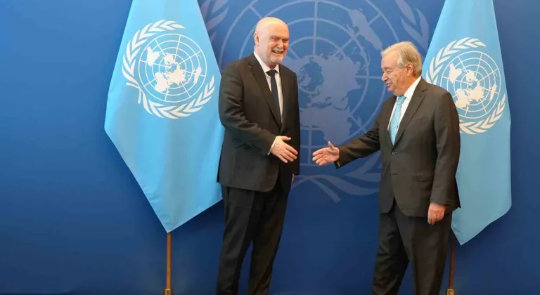 Guterres Sinirlioğlu’nu "Evine hoşgeldin diyerek" karşıladı