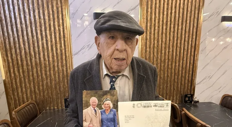İngiltere Kralı Charles’tan 100. yaşını kutlayan Derviş Tahir’e tebrik mektubu