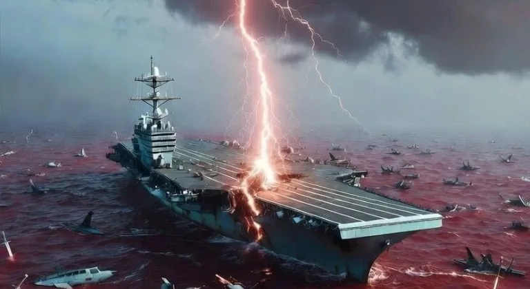 İran Devrim Muhafızları Ordusu’ndan ABD uçak gemisini hedef alan paylaşım