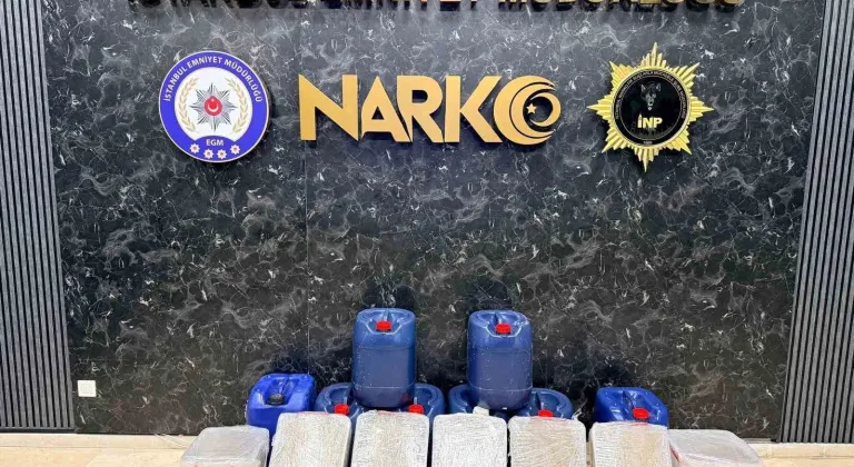 İstanbul’da uyuşturucu operasyonunda 284 kilo 850 gram uyuşturucu madde ele geçirildi