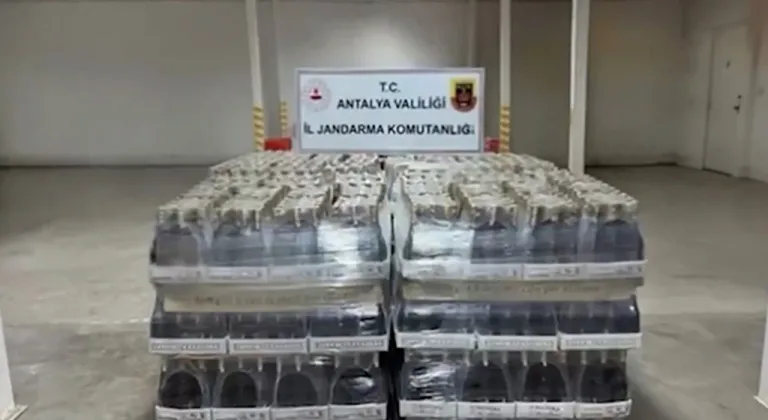 Antalya’da sahte-kaçak alkol imalatçılarına operasyon
