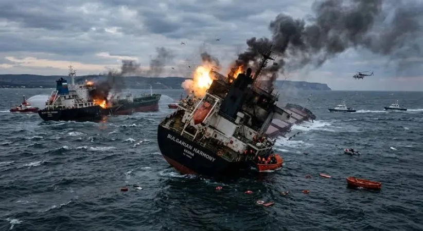 Karadeniz’de gemilere İHA saldırısı: İki gemi hedef alındı, biri battı