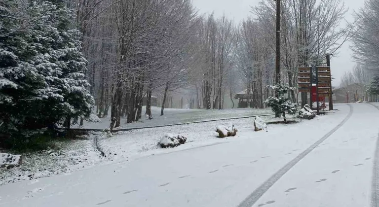 Kartepe’ye lapa lapa kar yağıyor