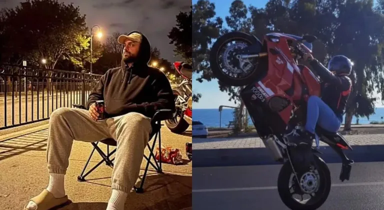 Kaskını kız arkadaşına veren fenomen motosikletli feci kazada hayatını kaybetti