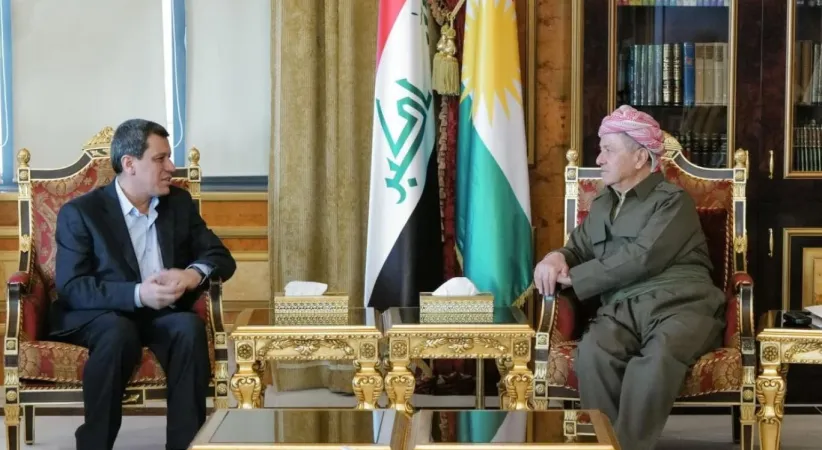 KDP Başkanı Mesut Barzani, Mazlum Abdi ile görüştü