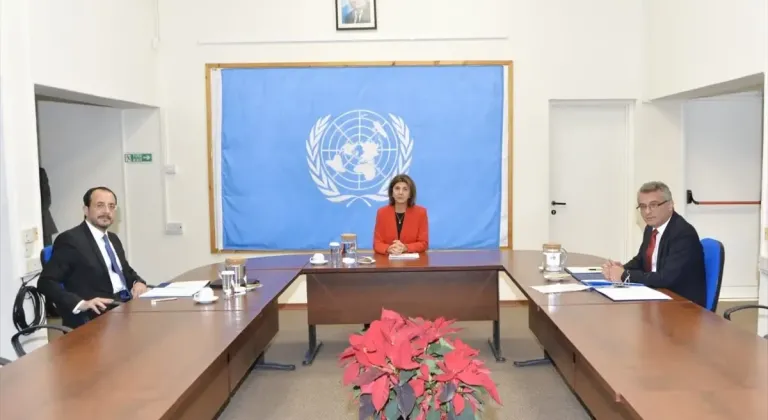 KKTC Cumhurbaşkanı Erhürman, GKRY lideri Hristodulidis ile görüştü