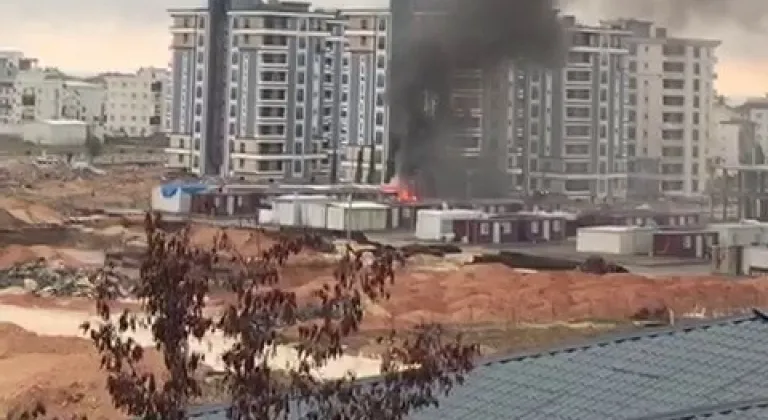 Konteyner kentte korkutan yangın