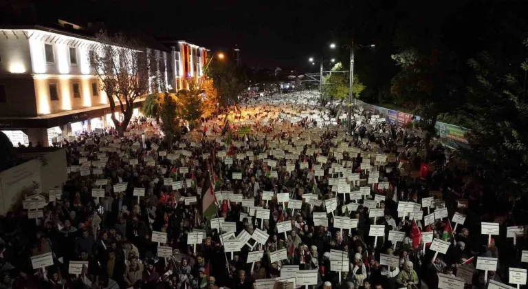 Konya’da Filistin’e destek için sessiz yürüyüş
