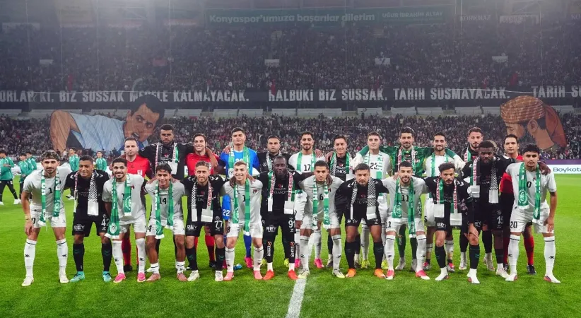 Konyaspor ile Filistin Milli Takımı arasındaki dostluk maçı berabere bitti