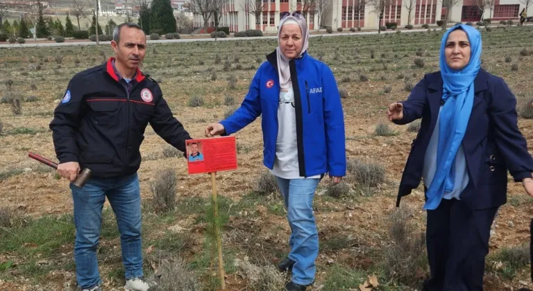 Kütahya’da şehit itfaiye eri anısına fidan dikildi