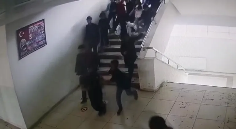 Malatya’da okuldaki deprem paniği kamerada