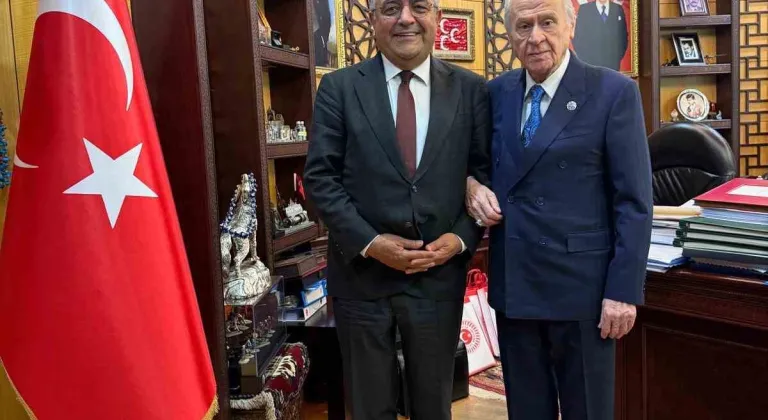 MHP Lideri Bahçeli, Diyarbakır Milletvekili Tanrıkulu ile bir araya geldi