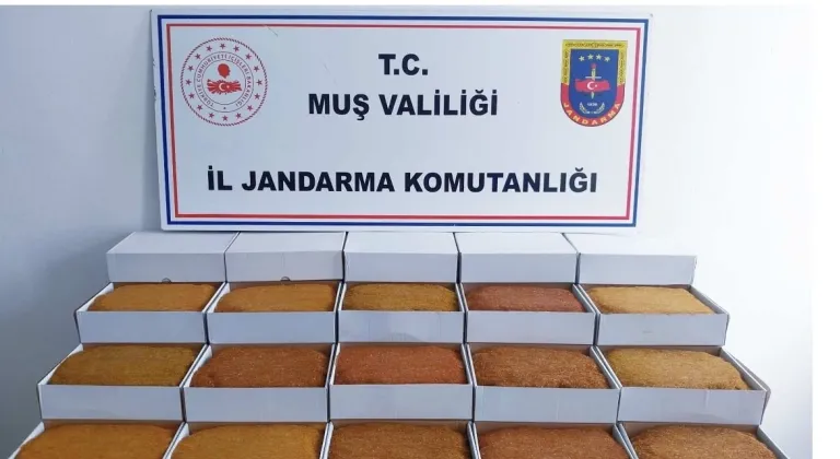 Muş’ta 45 kilo kaçak tütün ele geçirildi