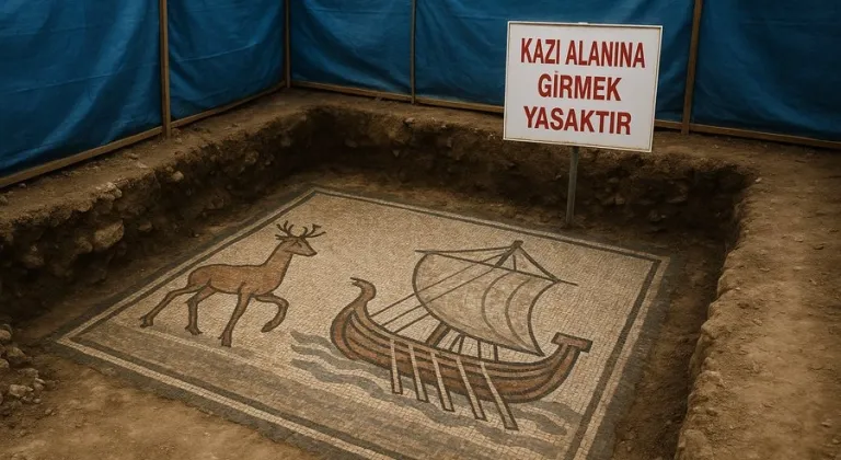 Papa’nın ziyareti öncesi İznik’te bir evin temelinde Hz. İsa döneminden kaldığı iddia edilen mozaik bulundu