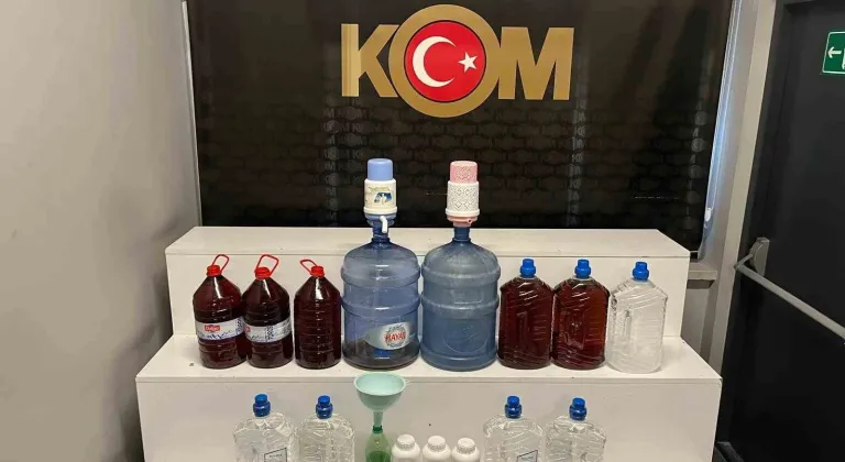 Kayseri’de sahte alkol operasyonu: 59 yaşındaki şüpheli gözaltında